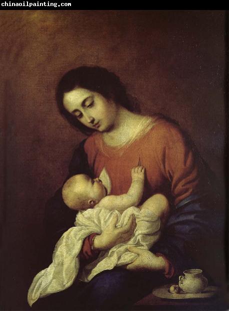 Francisco de Zurbaran The Virgin Mary and Christ