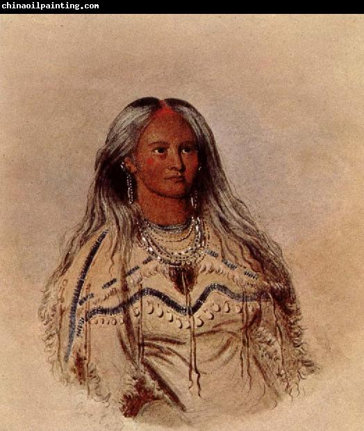 George Catlin Sha-KO-KA, Mandan Girl