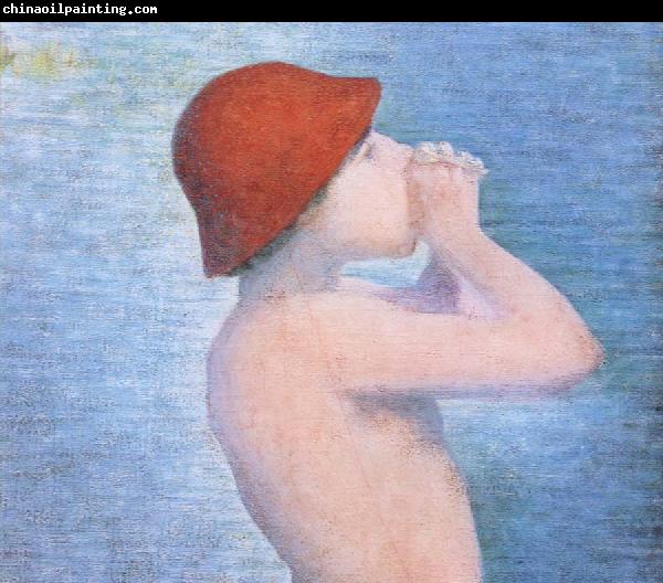 Georges Seurat Detail of Bather