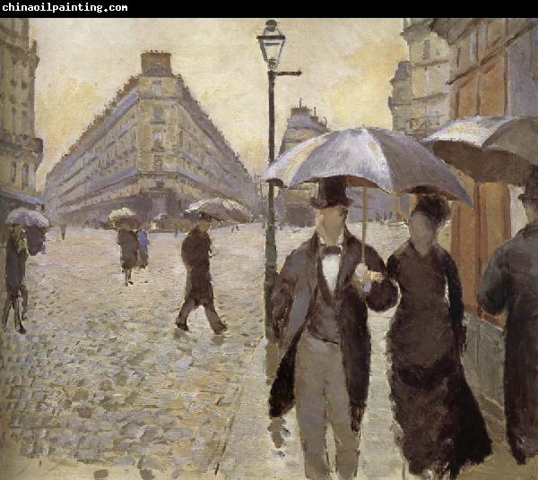 Gustave Caillebotte Rainy day in Paris