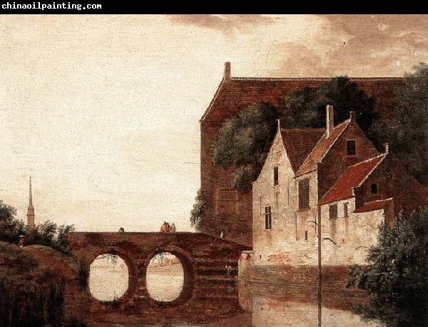 HEYDEN, Jan van der View of a Bridge