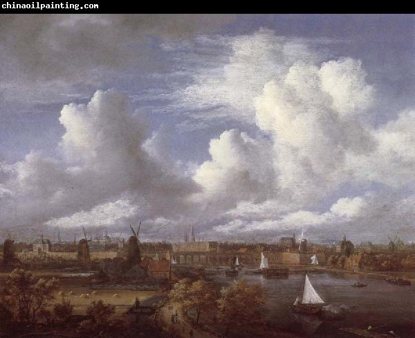 Jacob van Ruisdael Panoramic View of the Amstel Looking towards Amsterdam