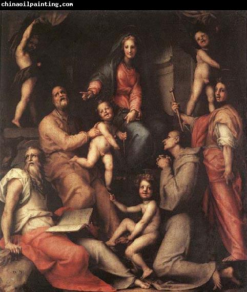 Jacopo Pontormo Madonna and Child with Saints