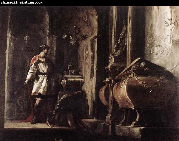 Johann Heinrich Schonfeldt Alexander the Great before the Tomb of Achilles