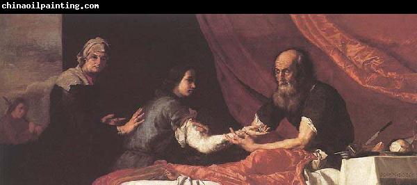 Jusepe de Ribera Jacob Receives Isaac-s Blessing