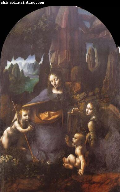 Leonardo  Da Vinci Madonna of the Rocks