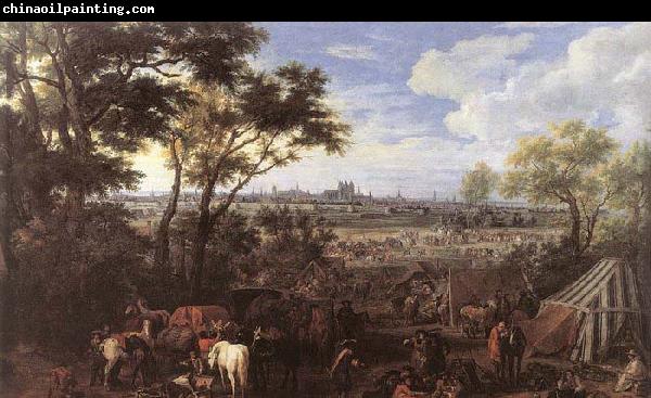 MEULEN, Adam Frans van der The Army of Louis XIV in front of Tournai in 1667