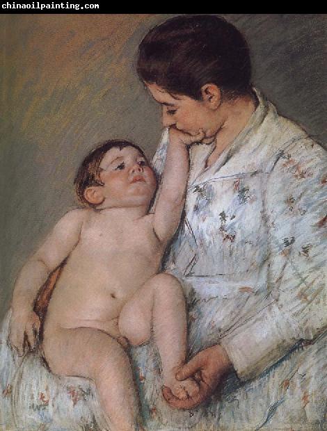 Mary Cassatt Baby-s touching