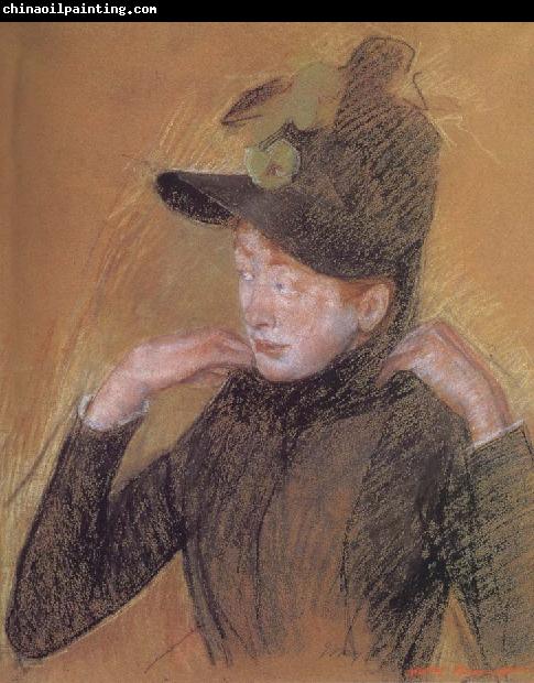 Mary Cassatt Woman triming the veil