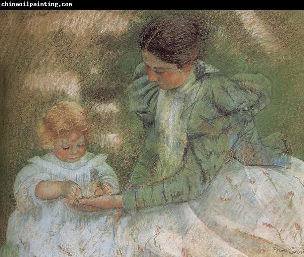 Mary Cassatt Mother and son