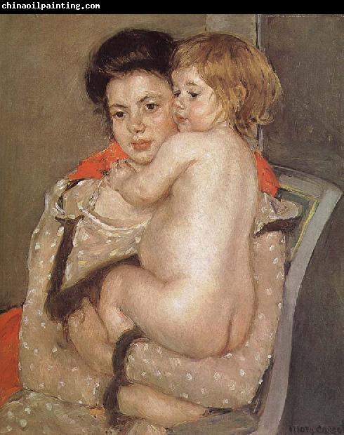 Mary Cassatt The girl holding the baby