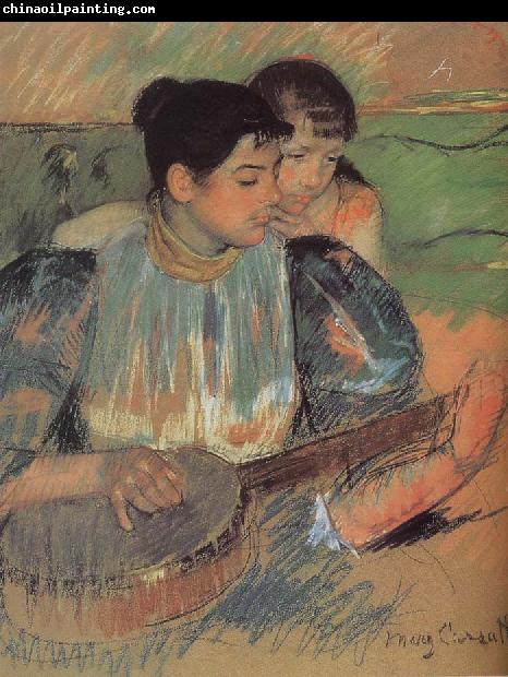 Mary Cassatt Banjo class