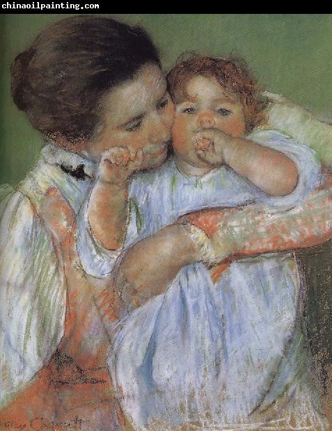 Mary Cassatt Mother and son