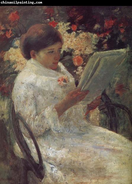 Mary Cassatt Artist in the garden