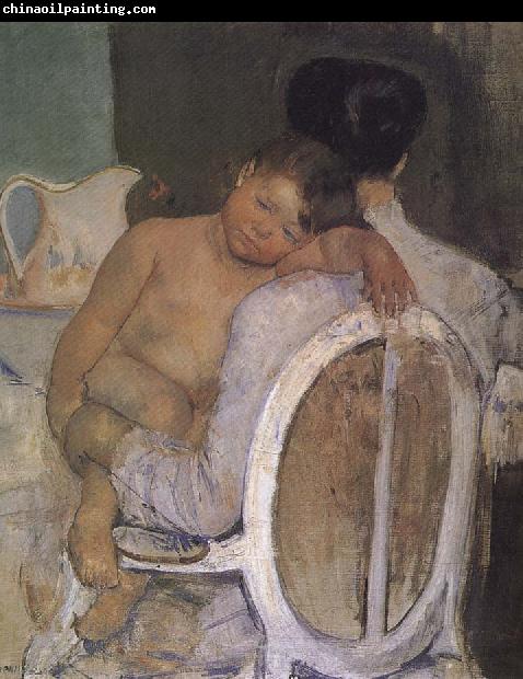 Mary Cassatt Mother holding the kid