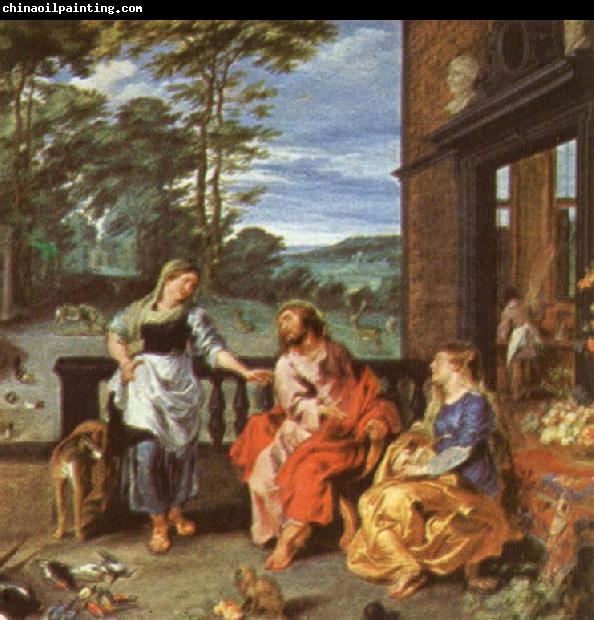 Peter Paul Rubens Christ at the House of Martha and mary