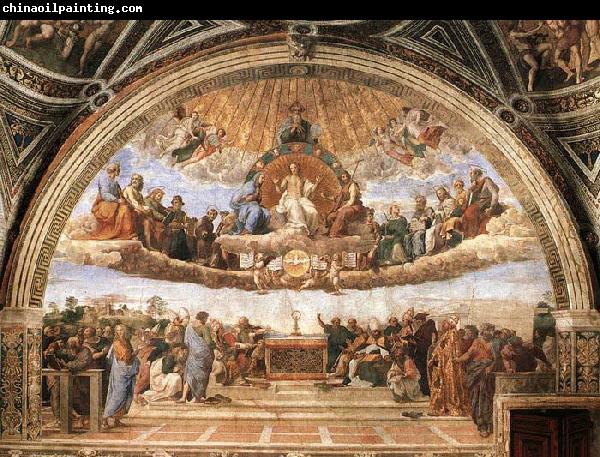 RAFFAELLO Sanzio Disputation of the Holy Sacrament