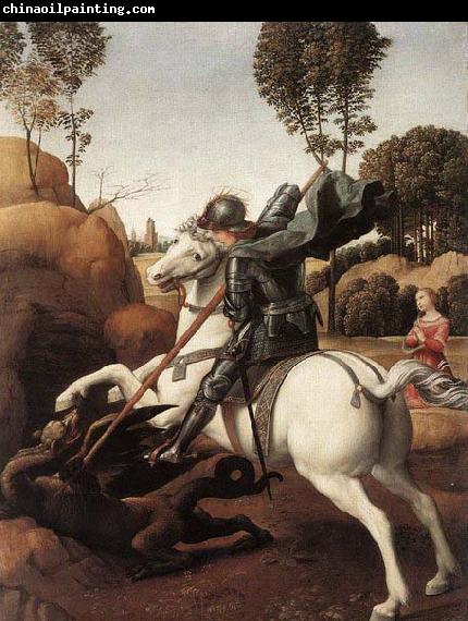 RAFFAELLO Sanzio St George and the Dragon