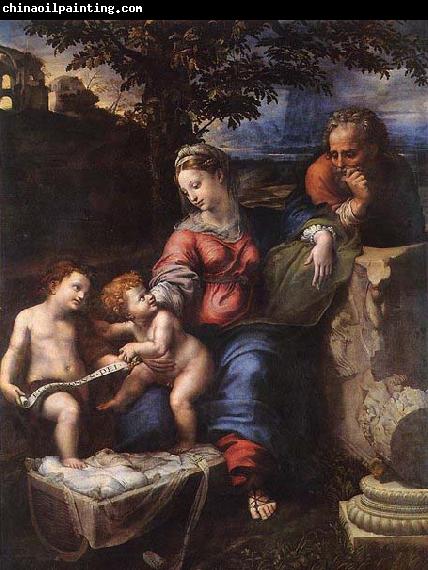 RAFFAELLO Sanzio Holy Family below the Oak