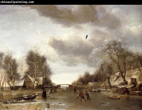 REMBRANDT Harmenszoon van Rijn Winter Scene