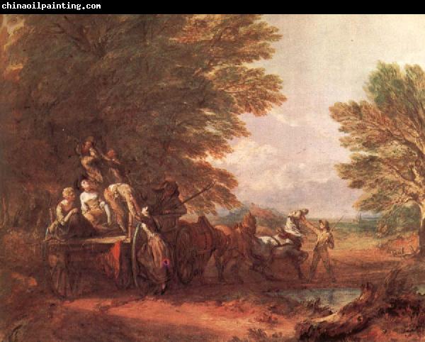 Thomas Gainsborough The Harvest wagon