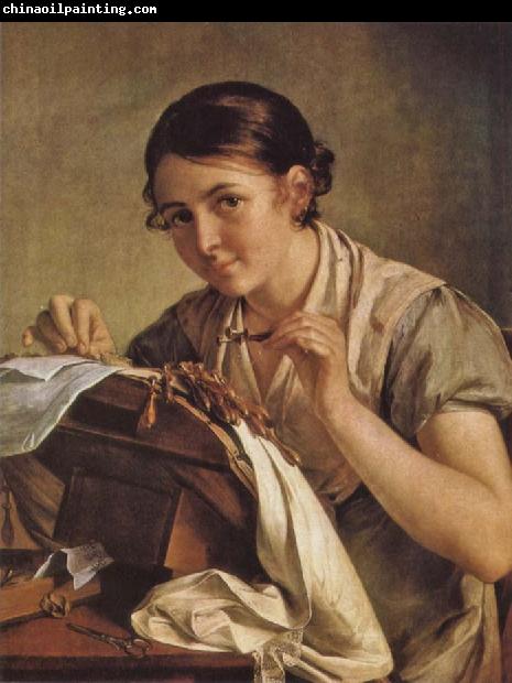 Vasily Tropinin Lacemaker