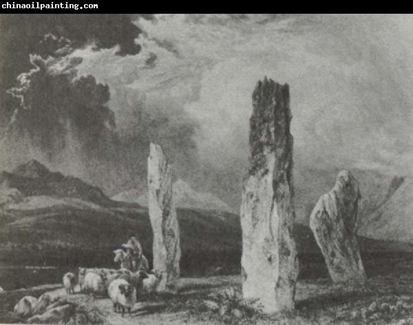 William Andrews Nesfield Stone circle,near Tormore,Arran