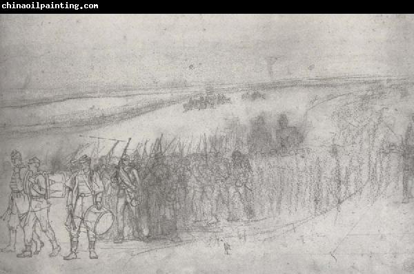 Winslow Homer Marching Infantry Column