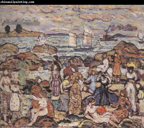 unknow artist Beach scene