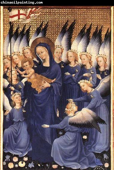 unknow artist Wilton Diptych: Virgin and Child with Angels