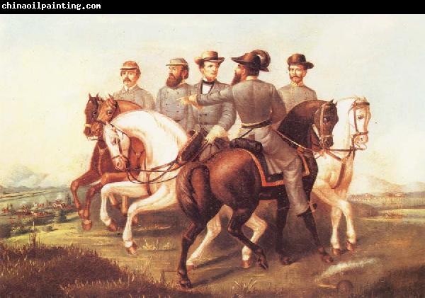 unknow artist Jefferson Davis and His Generals