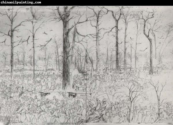 unknow artist Troops at Pittsburg Landsing April,1862