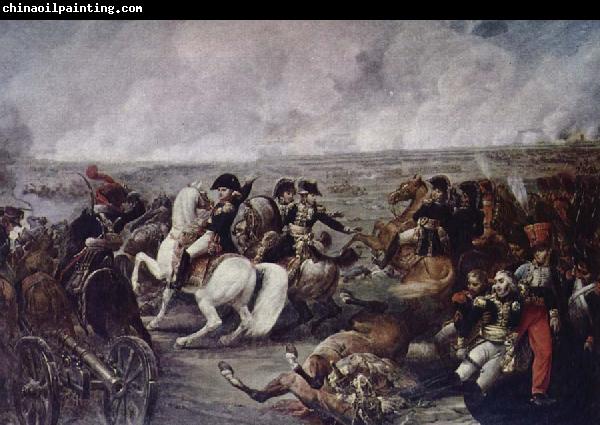 unknow artist Napoleon in battle wide Wagram