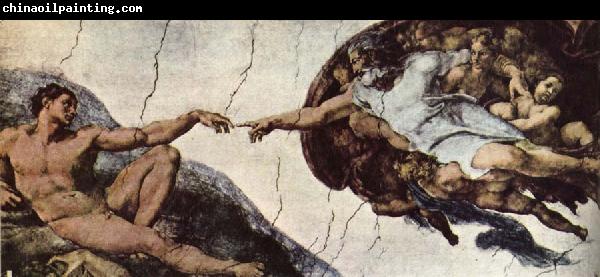 unknow artist Adams creation of Michelangelo