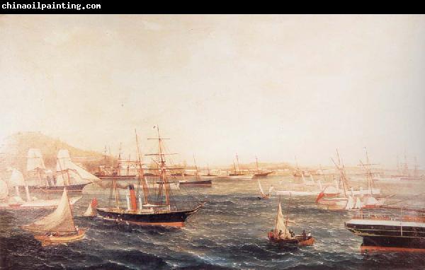 unknow artist Confederate Blockade Runners at St.George-s Bermuda