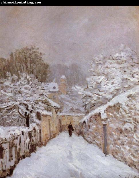 Alfred Sisley Sonw at Louveciennes