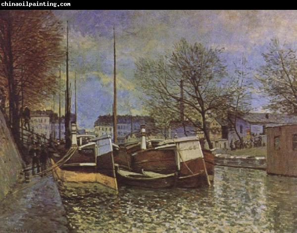 Alfred Sisley Saint-Martin Canal in Paris