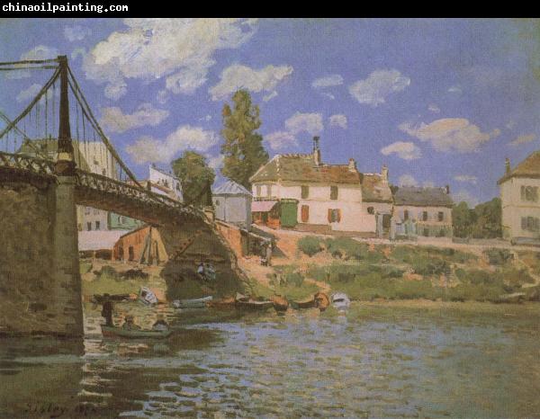 Alfred Sisley The Bridge at Villeneuve-la-Garenne