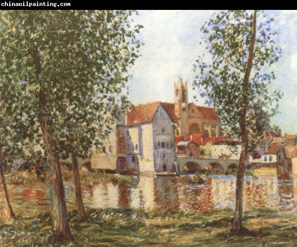 Alfred Sisley Moret-sur-Loing in Morning Sum