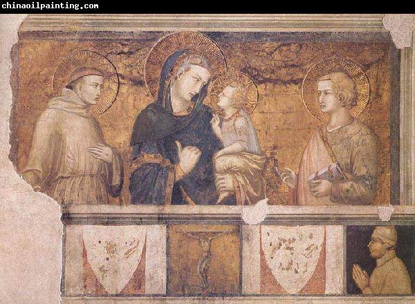 Ambrogio Lorenzetti Madonna with St Francis and St John the Evangelist