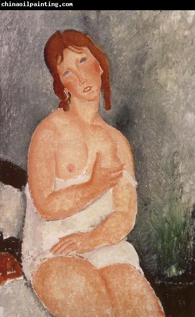 Amedeo Modigliani Red-Haired young woman in chemise