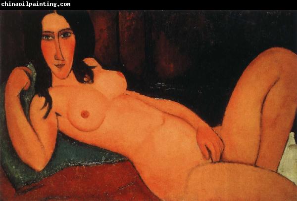 Amedeo Modigliani Reclining nude with loose hair