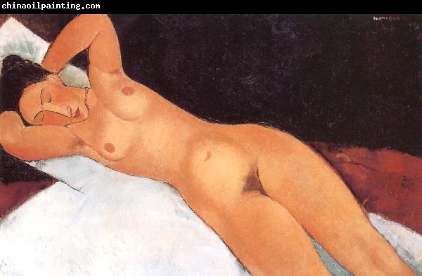 Amedeo Modigliani Nude with necklace