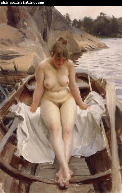 Anders Zorn In Werner-s Rowing Boat