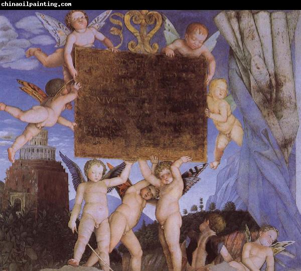 Andrea Mantegna Putti Holding Dedicatory Tablet