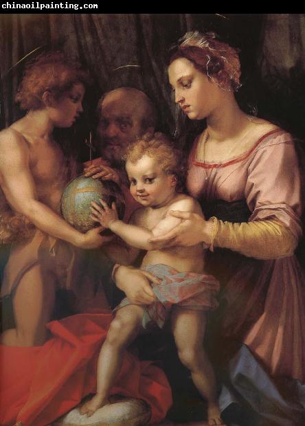 Andrea del Sarto Holy family and younger John