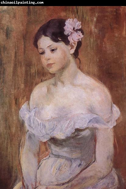 Berthe Morisot The girl wearing the fresh flowers