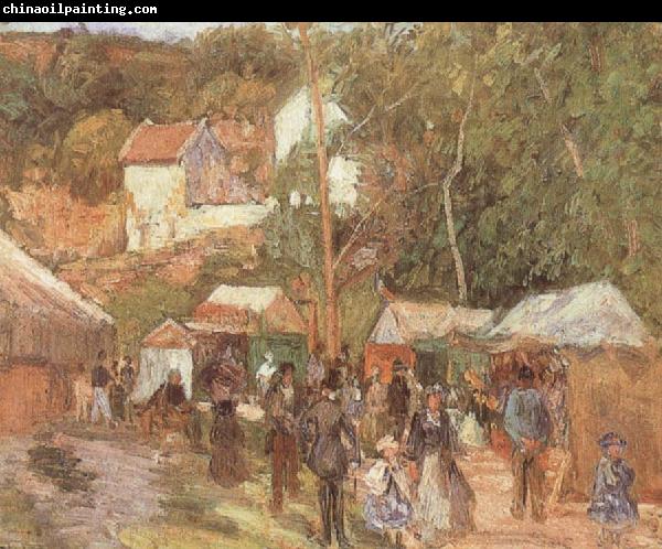 Camille Pissarro A Fair at the Hermitage near Pontoisem