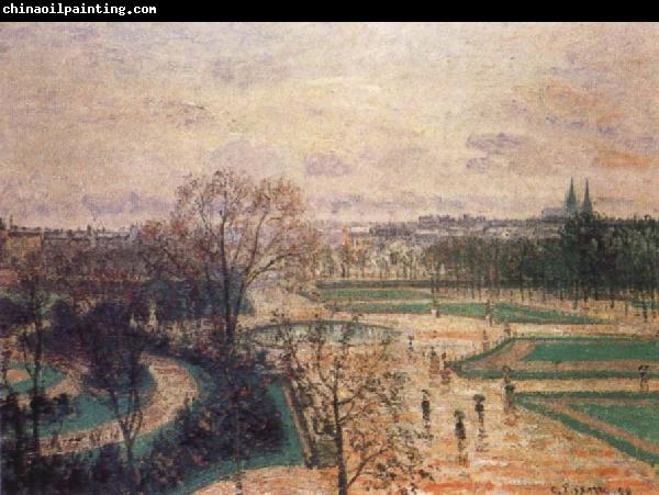 Camille Pissarro The Tuileries Gardens in Rain