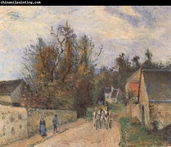 Camille Pissarro The Mailcoach The Road from Ennery to the Hermitage